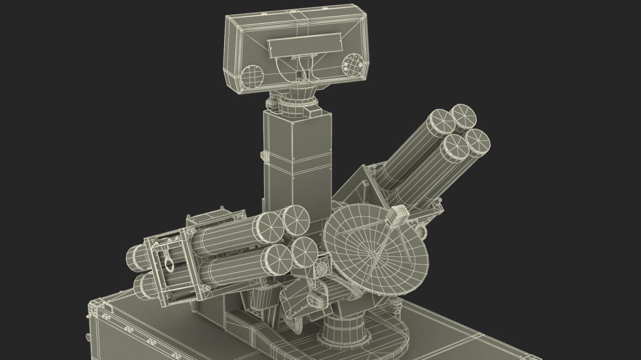 Military Truck with Missile System Crotale NG Rigged 3D