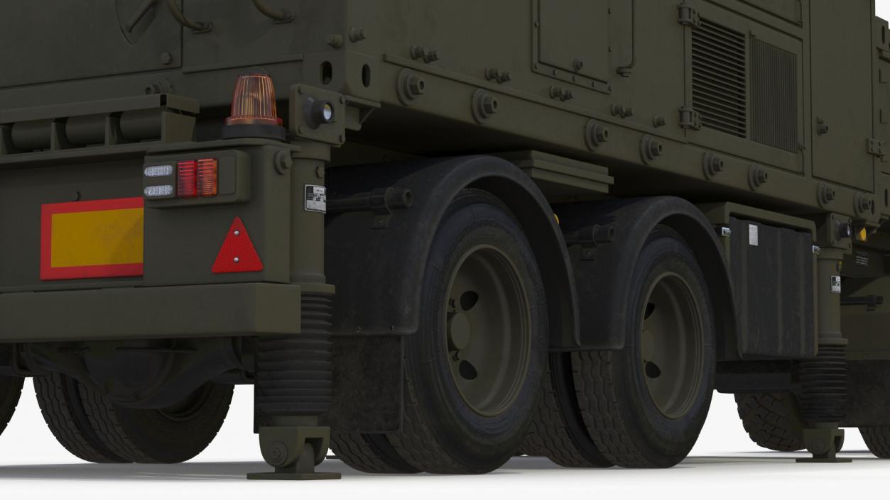 Military Truck with Missile System Crotale NG Rigged 3D