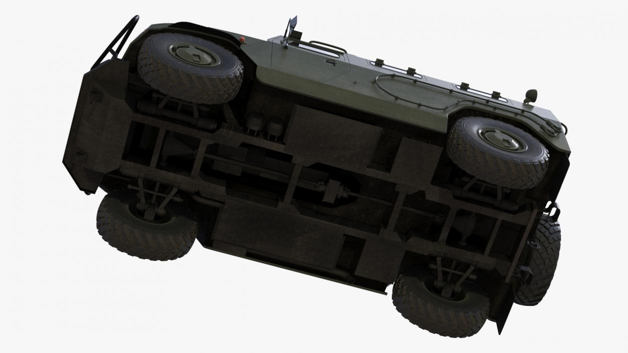 Military Truck with Missile System Crotale NG Rigged 3D