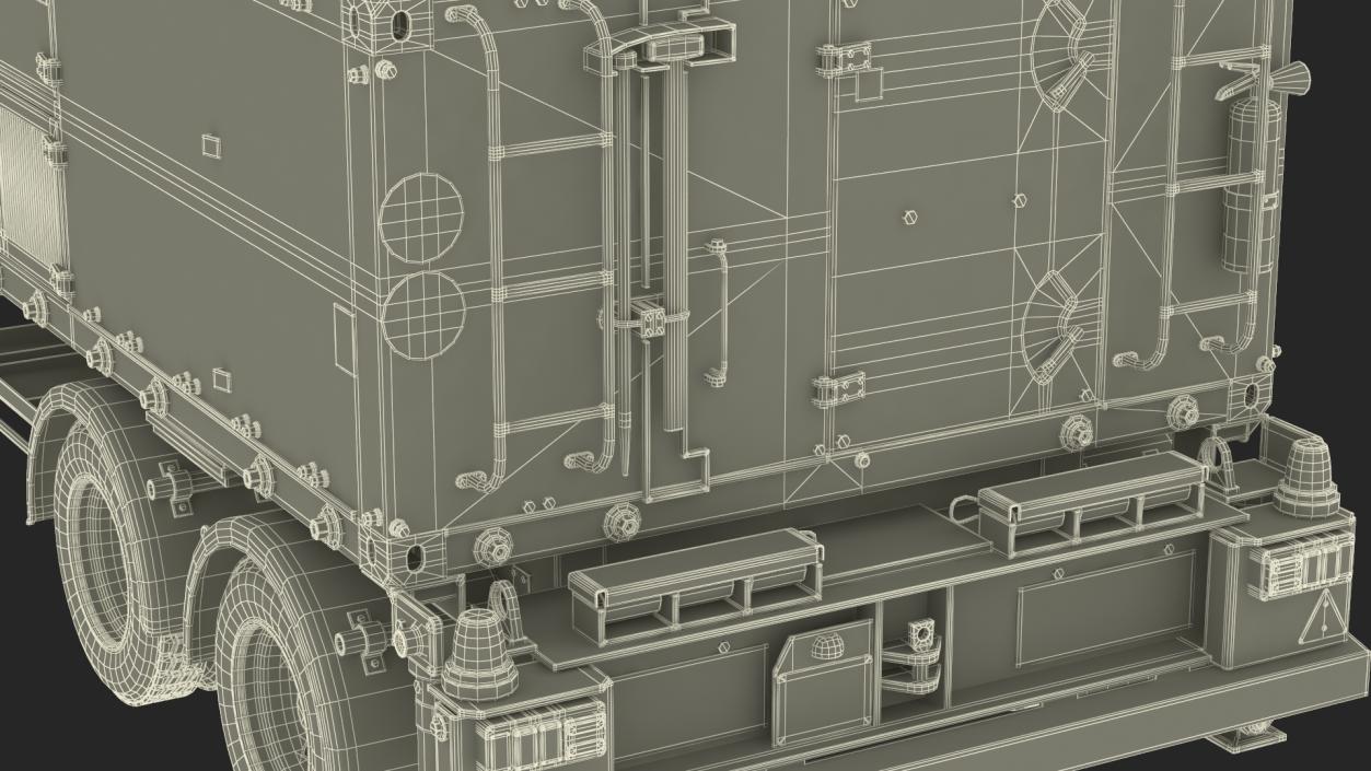 Military Truck with Missile System Crotale NG Rigged 3D