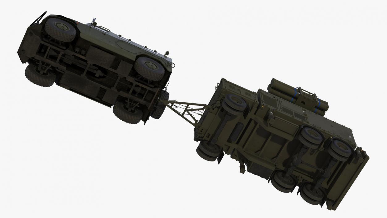 Military Truck with Missile System Crotale NG Rigged 3D