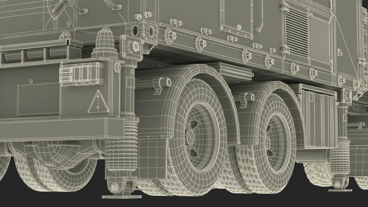 Military Truck with Missile System Crotale NG Rigged 3D