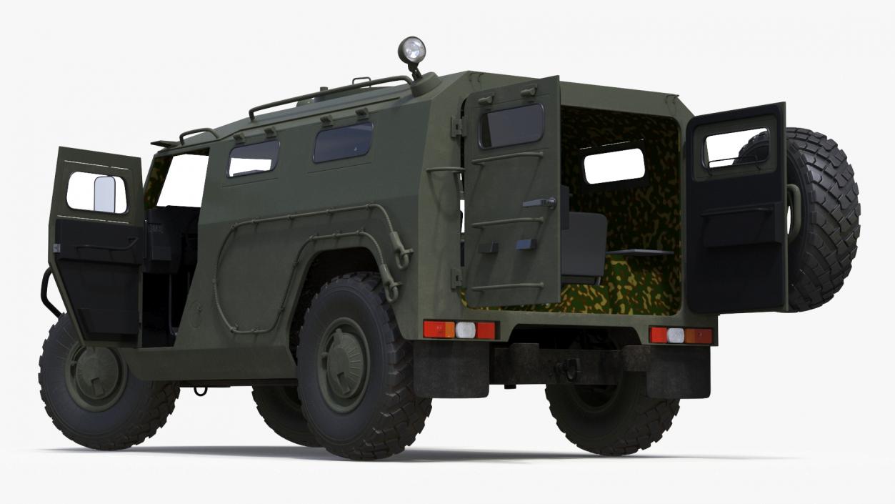 Military Truck with Missile System Crotale NG Rigged 3D