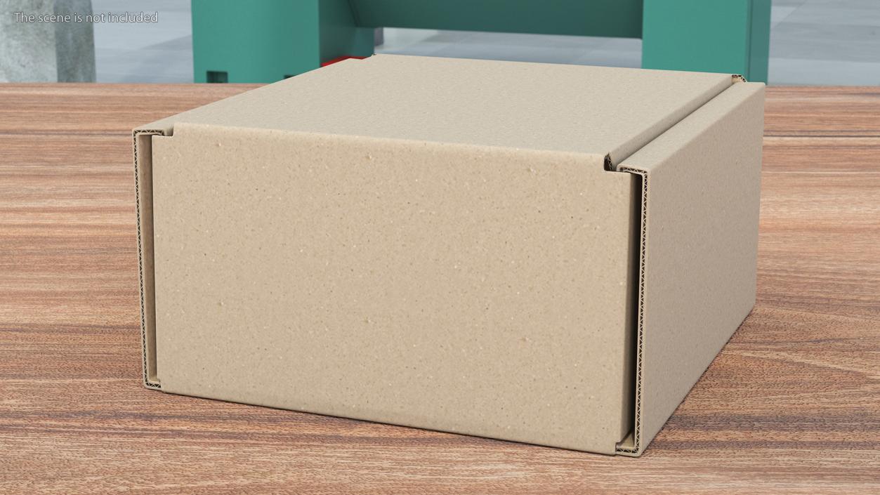 3D model Cardboard Box Closed