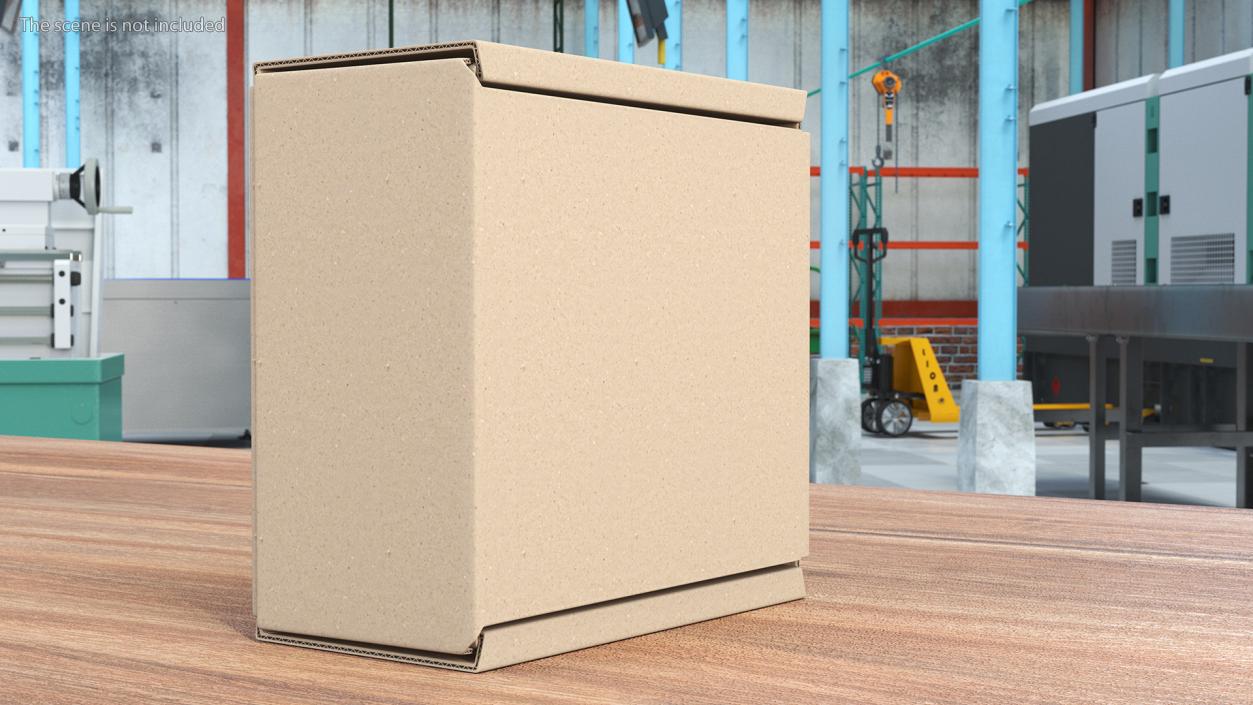 3D model Cardboard Box Closed