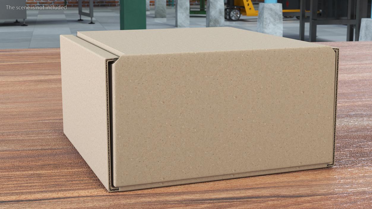 3D model Cardboard Box Closed