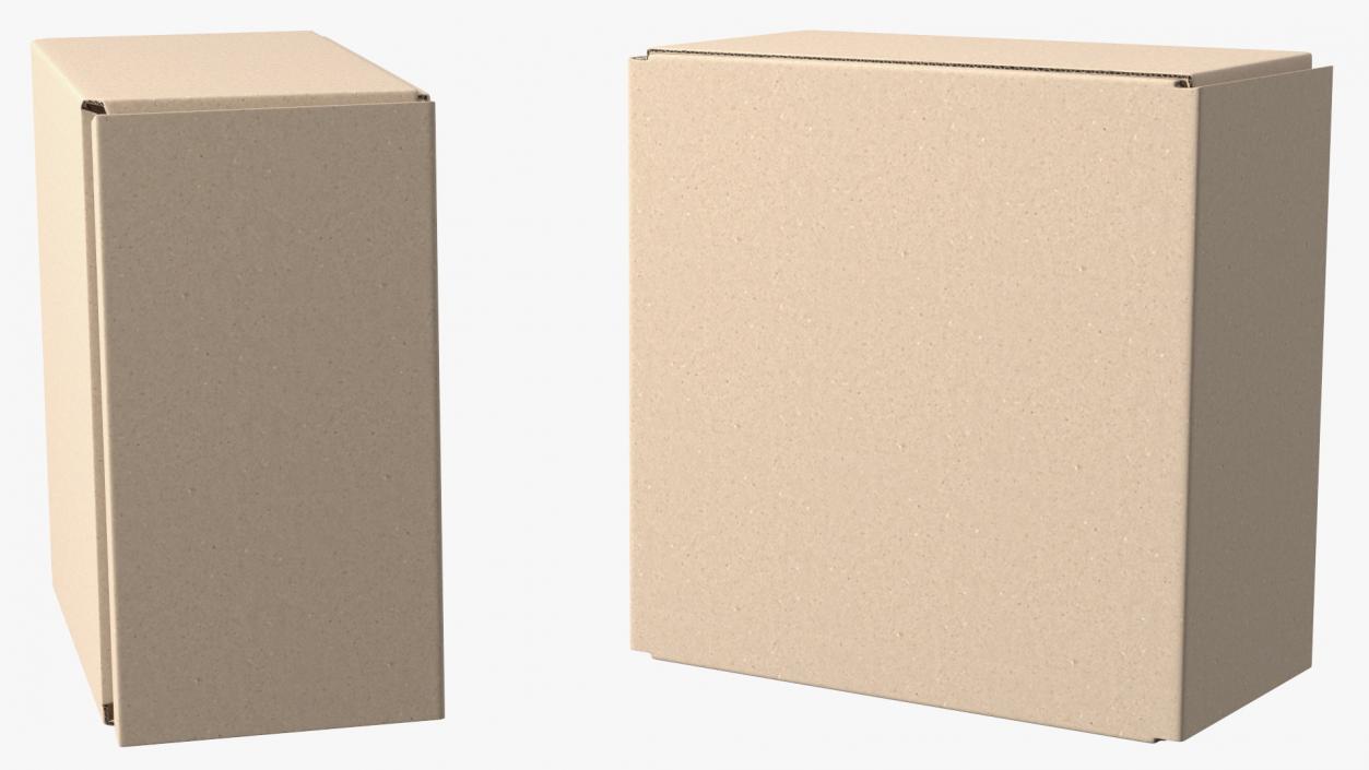 3D model Cardboard Box Closed