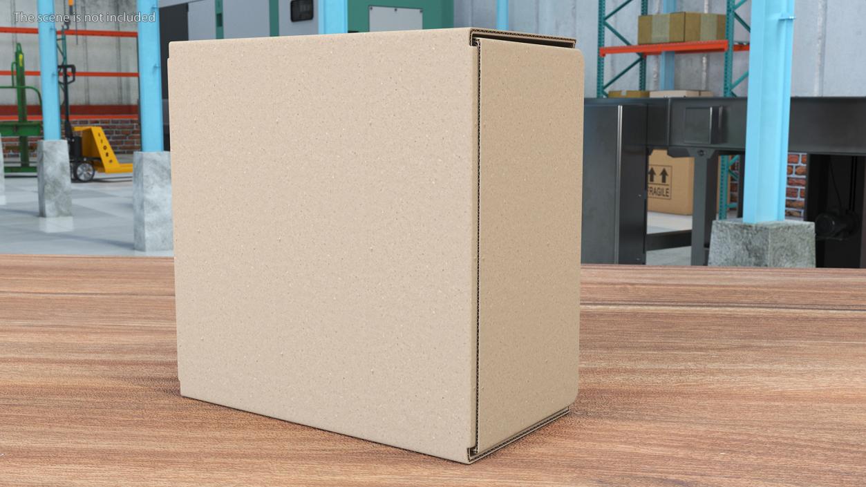 3D model Cardboard Box Closed