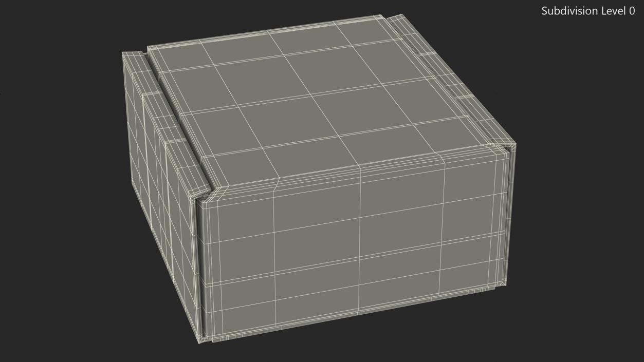 3D model Cardboard Box Closed