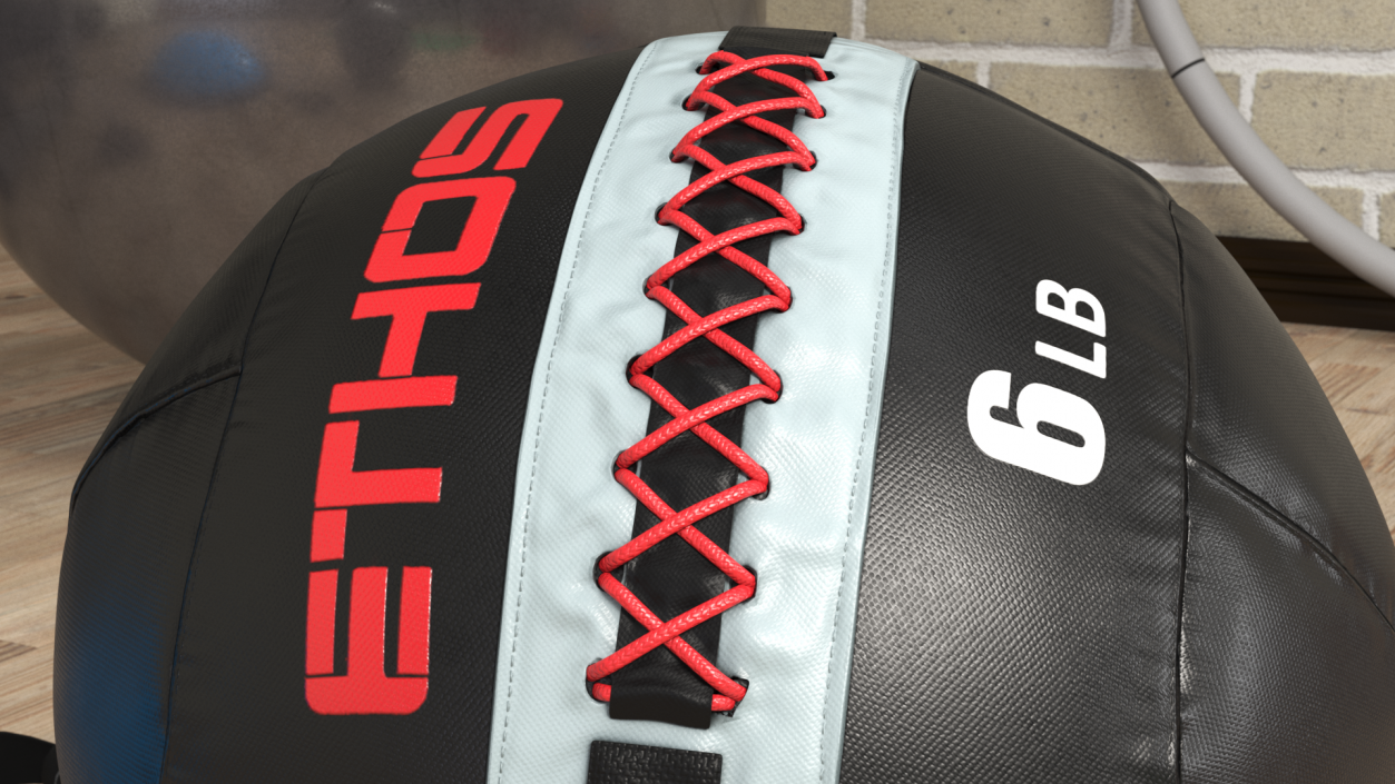 3D 6 LB Fitness Medicine Ball