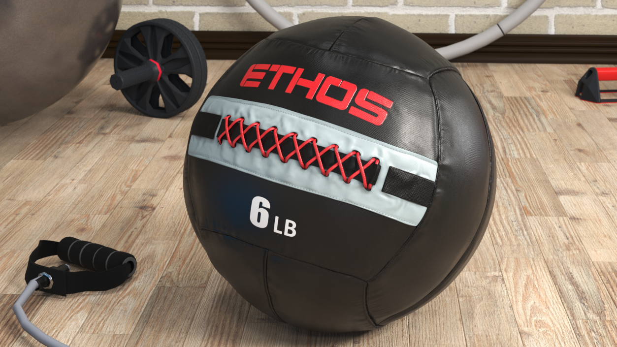 3D 6 LB Fitness Medicine Ball