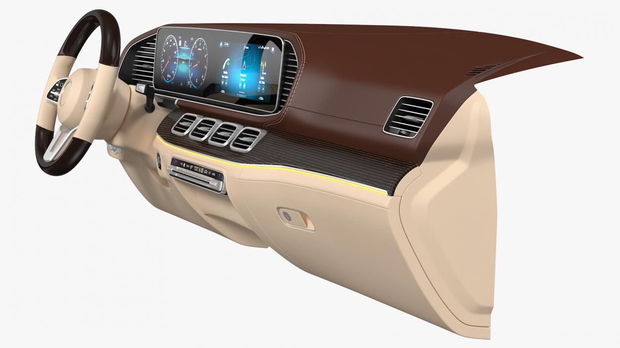 3D model Luxury Car Dashboard