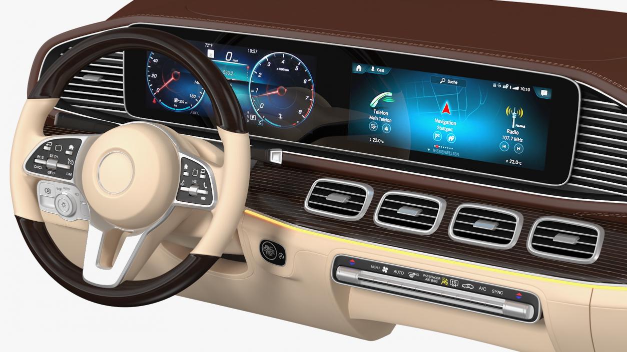 3D model Luxury Car Dashboard