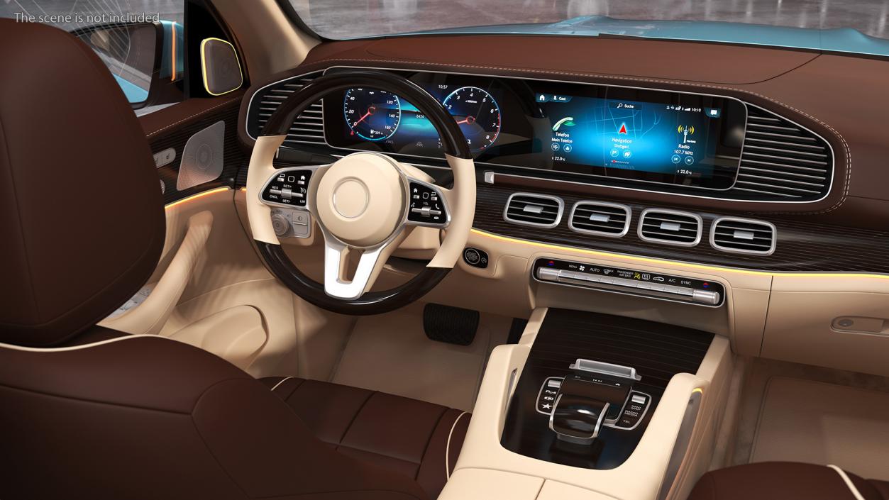 3D model Luxury Car Dashboard