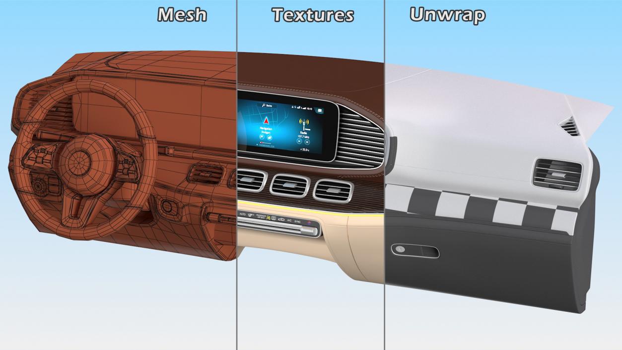 3D model Luxury Car Dashboard