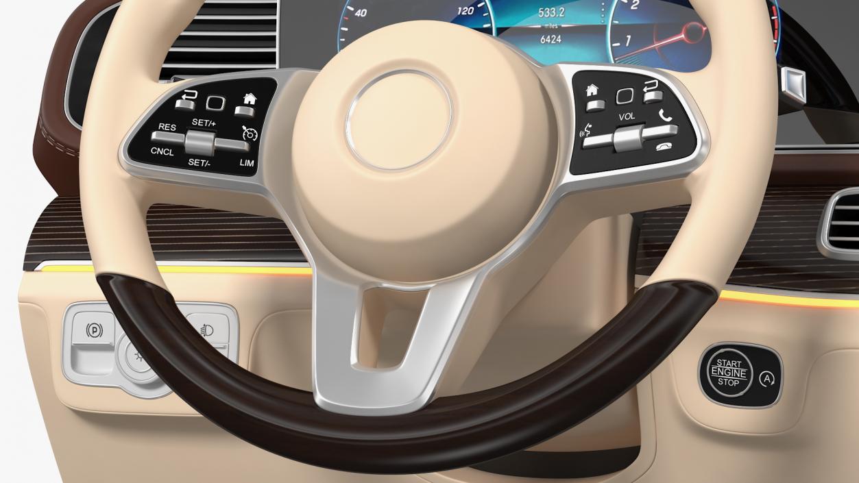 3D model Luxury Car Dashboard