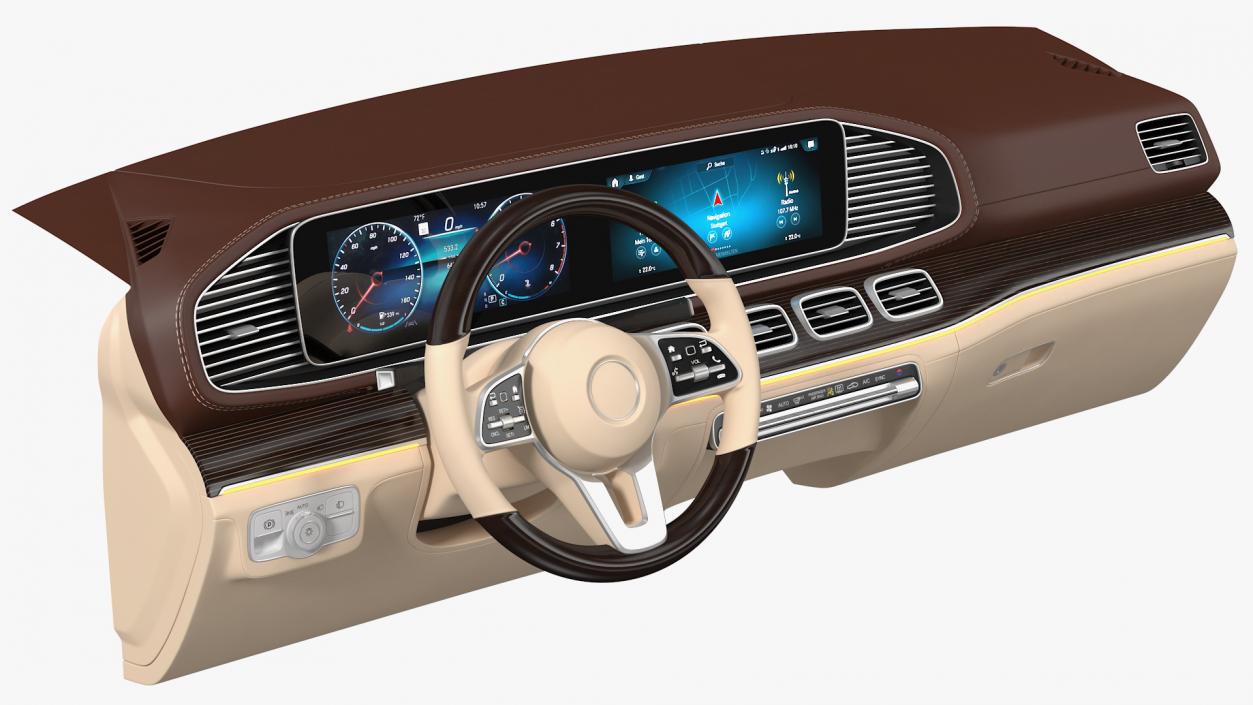 3D model Luxury Car Dashboard