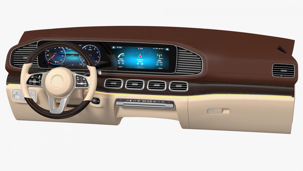 3D model Luxury Car Dashboard