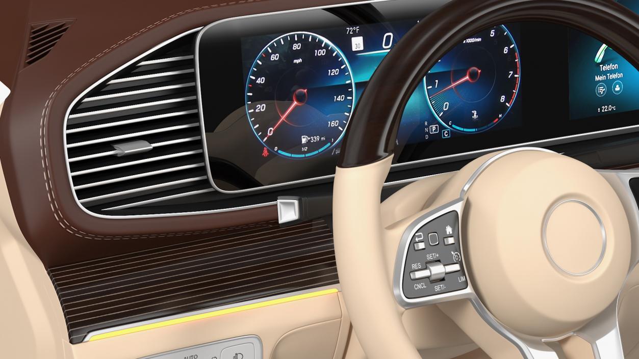 3D model Luxury Car Dashboard