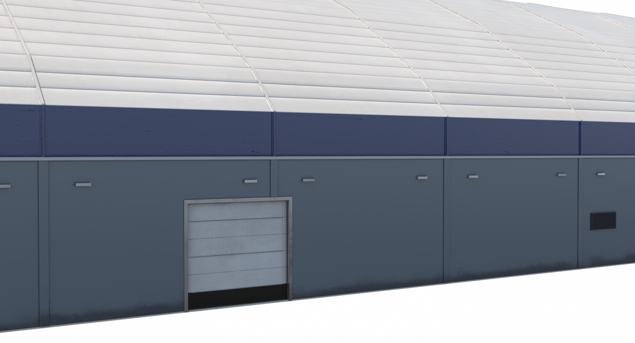 Aircraft Maintenance Hangar Rigged 3D model