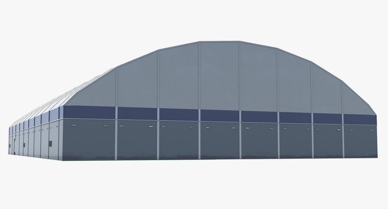 Aircraft Maintenance Hangar Rigged 3D model