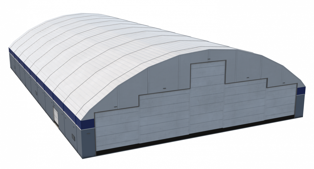 Aircraft Maintenance Hangar Rigged 3D model