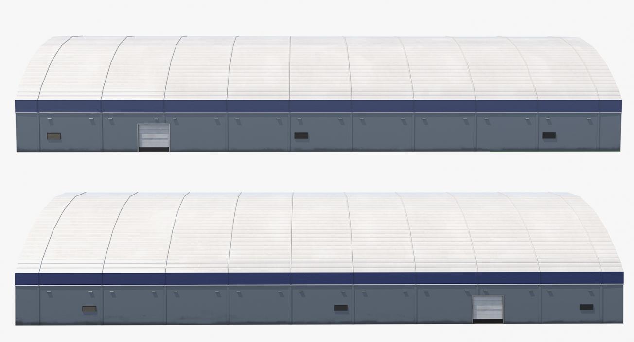 Aircraft Maintenance Hangar Rigged 3D model