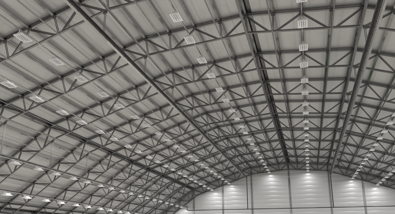 Aircraft Maintenance Hangar Rigged 3D model