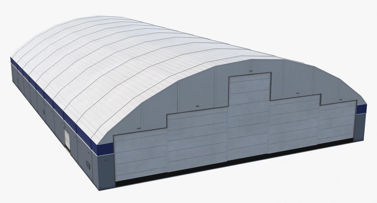 Aircraft Maintenance Hangar Rigged 3D model