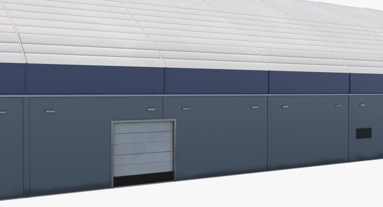 Aircraft Maintenance Hangar Rigged 3D model