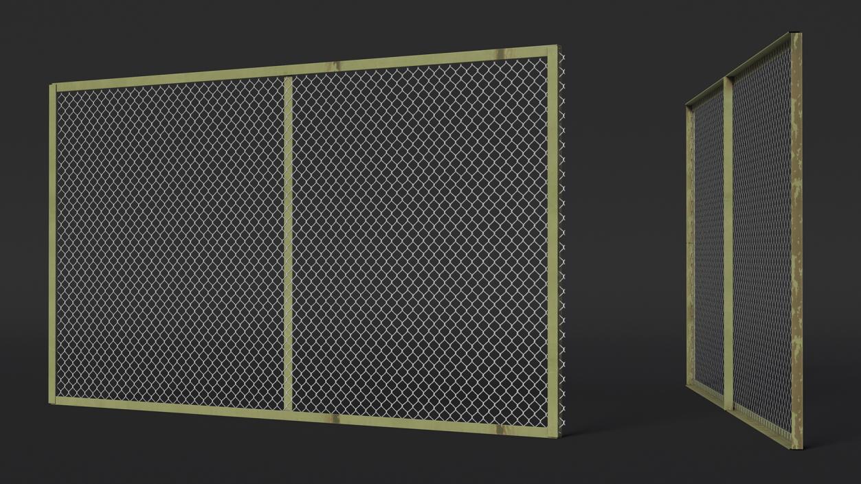 Traditional Wire Fence 3D