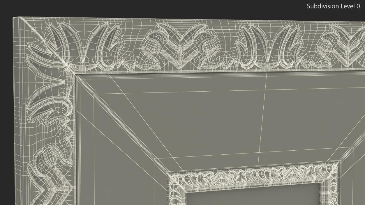 3D model Vintage Ornate Frames Set