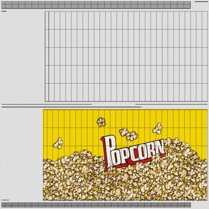 Empty Popcorn Cup 3D