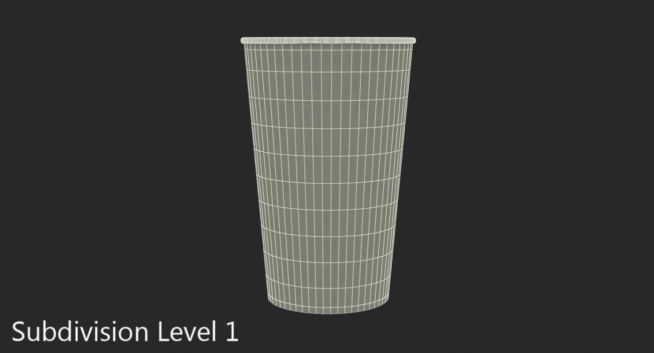 Empty Popcorn Cup 3D