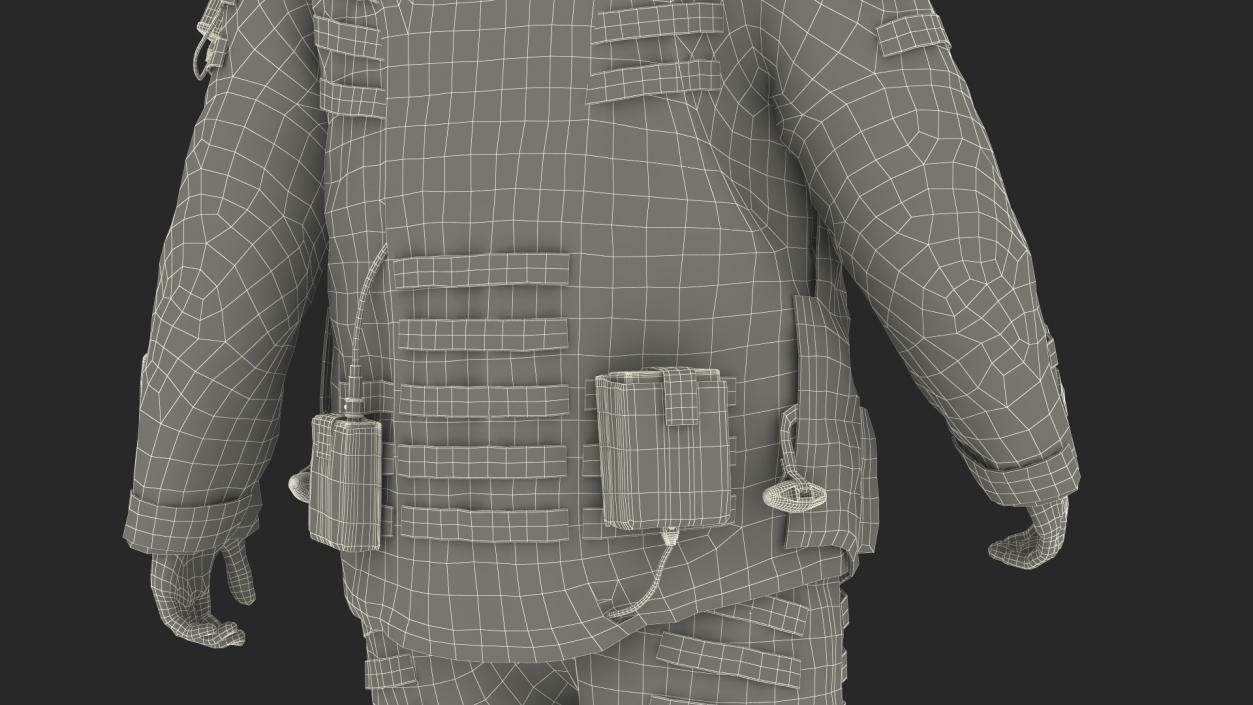 3D Man in EOD 10 Bomb Suit Walking Pose