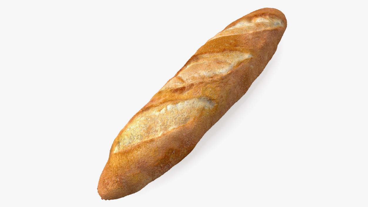 3D French Baguette Bread