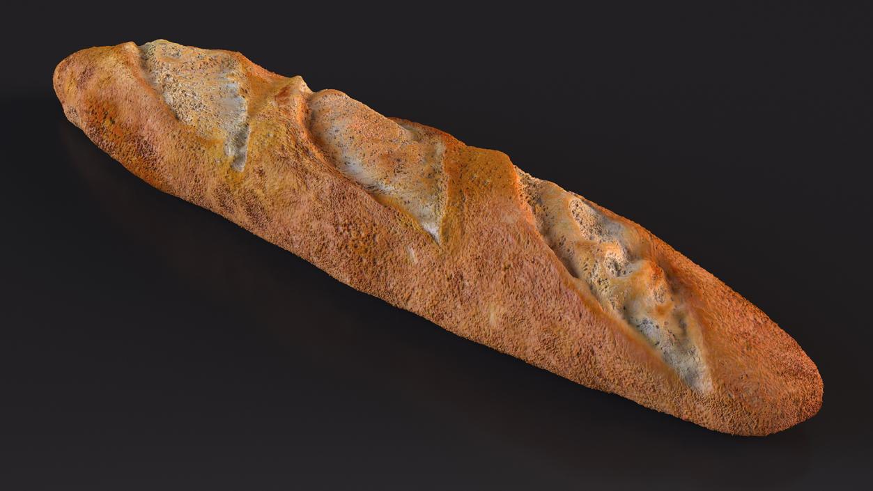 3D French Baguette Bread