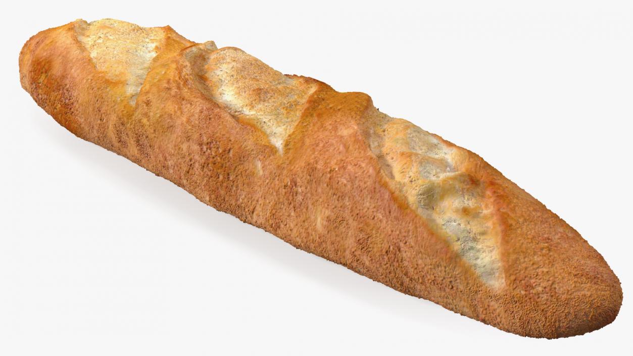 3D French Baguette Bread