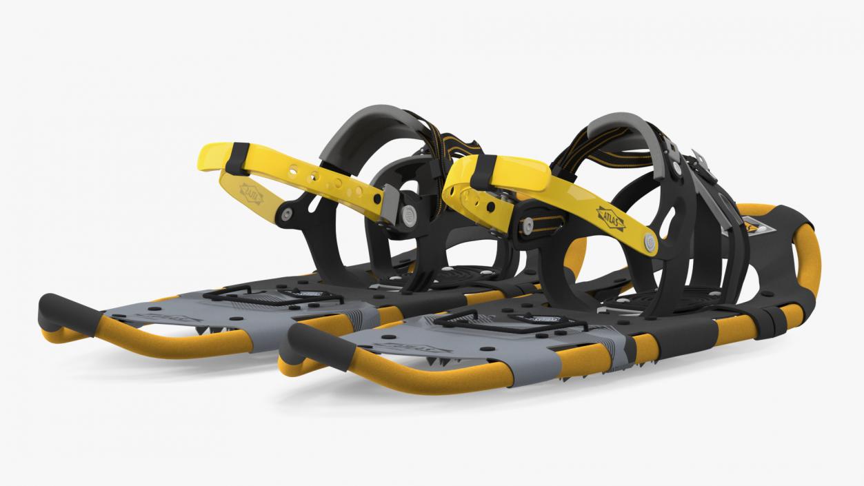 Snowshoes Atlas Yellow 3D