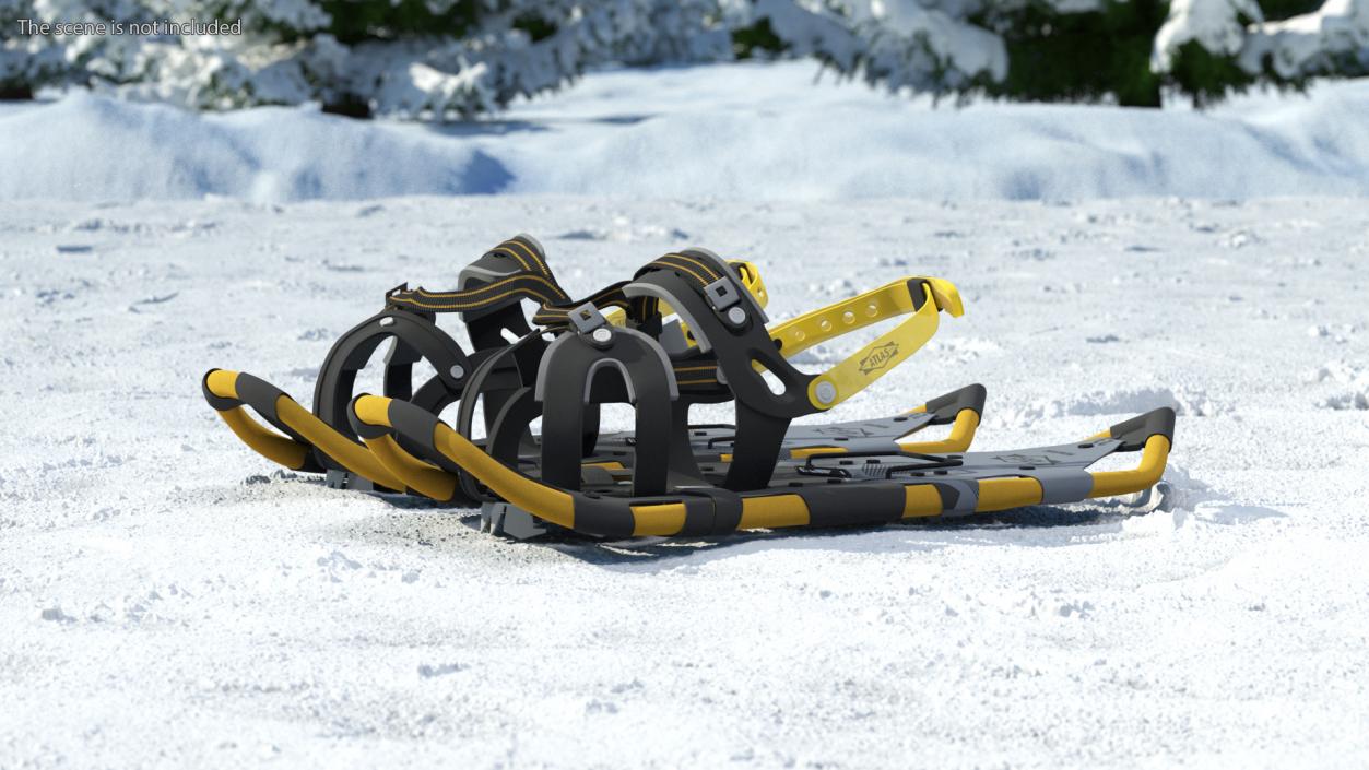 Snowshoes Atlas Yellow 3D