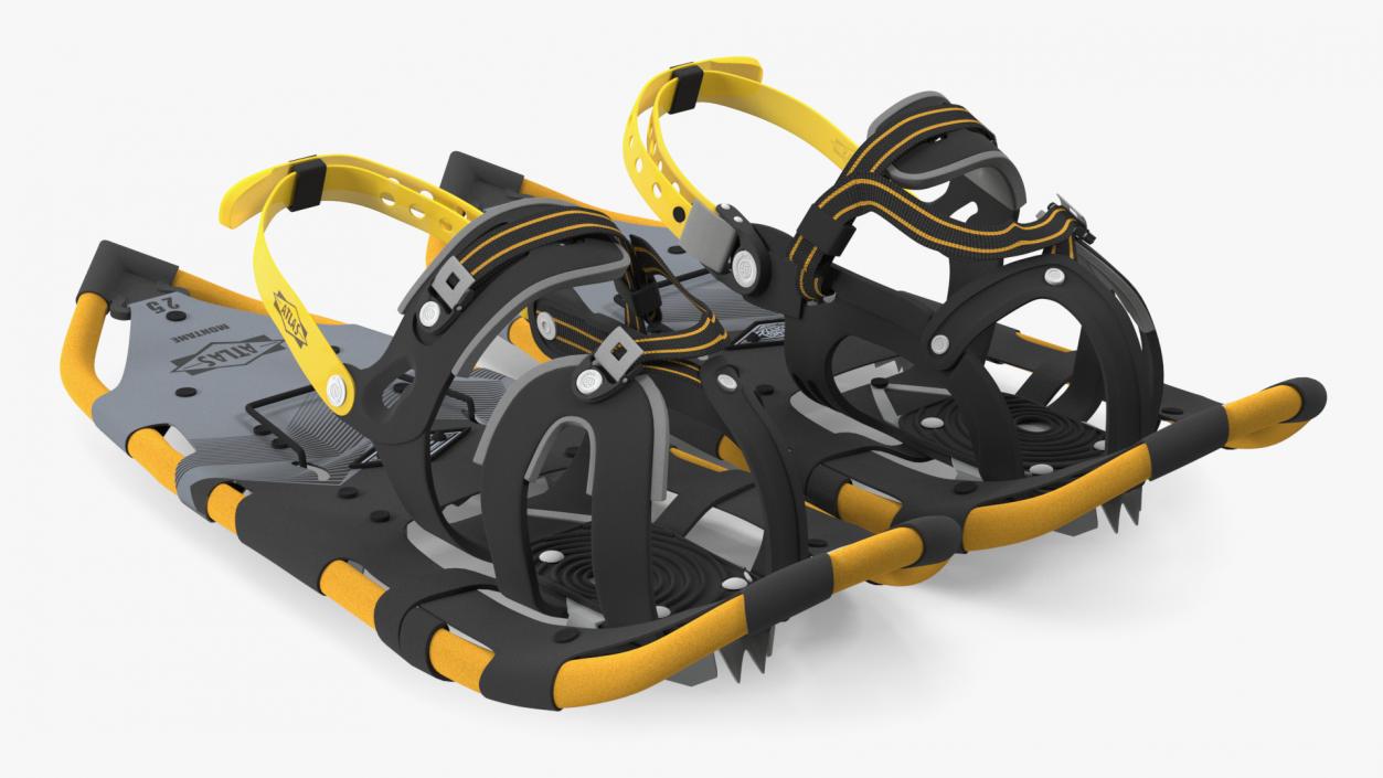 Snowshoes Atlas Yellow 3D