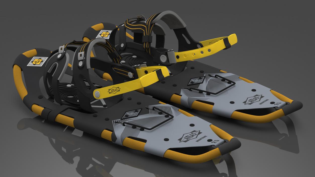 Snowshoes Atlas Yellow 3D