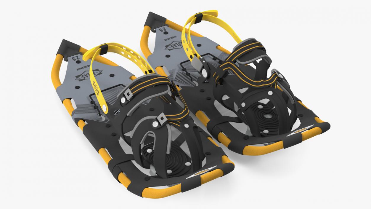 Snowshoes Atlas Yellow 3D