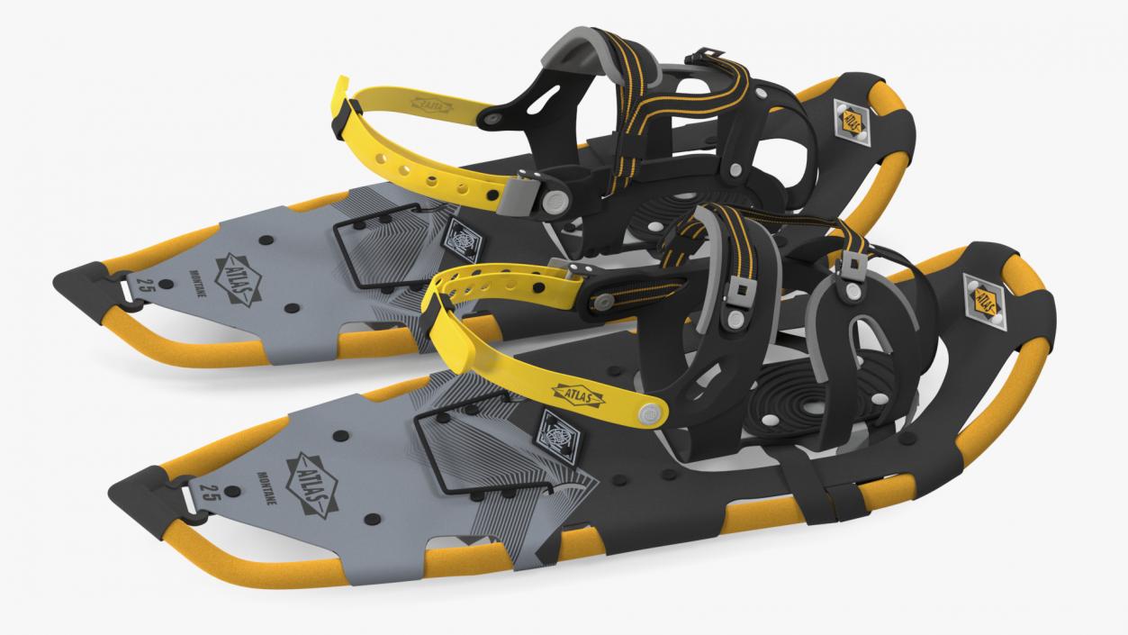 Snowshoes Atlas Yellow 3D