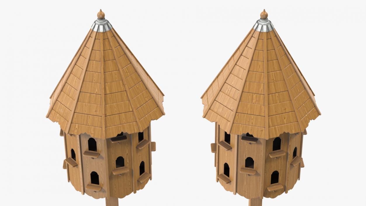 3D Large Wooden Dovecote for Twenty Nests model