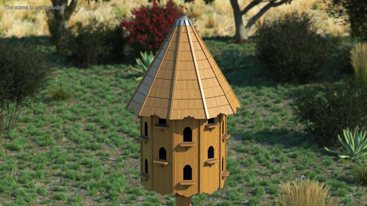 3D Large Wooden Dovecote for Twenty Nests model