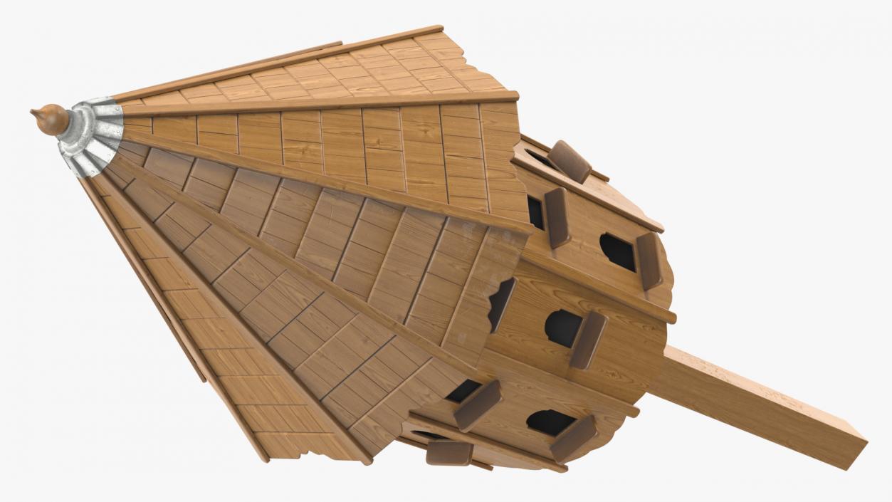 3D Large Wooden Dovecote for Twenty Nests model