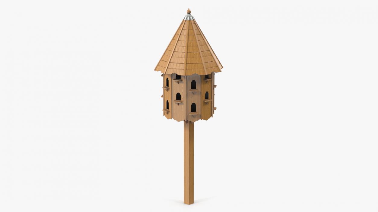 3D Large Wooden Dovecote for Twenty Nests model