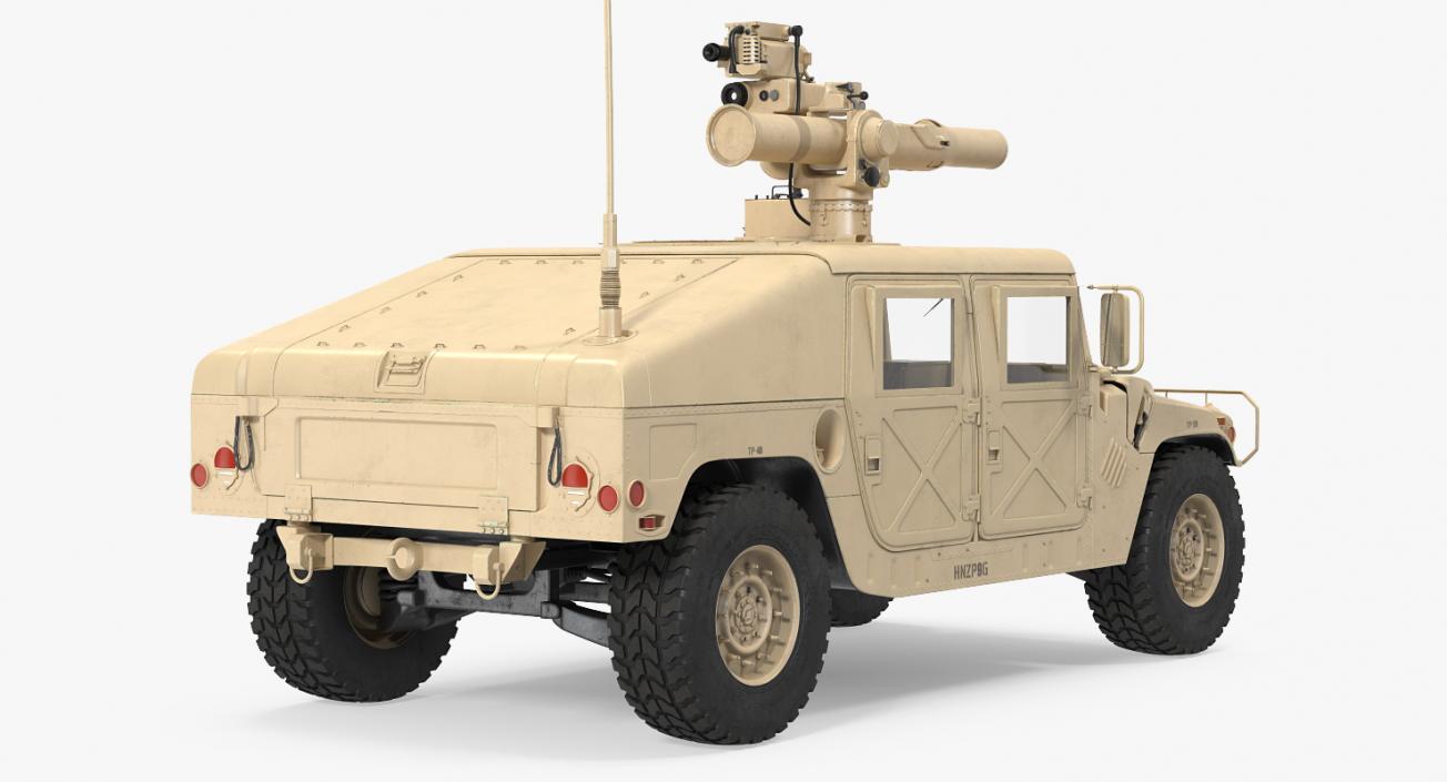 HMMWV TOW Missile Carrier M966 Desert 3D