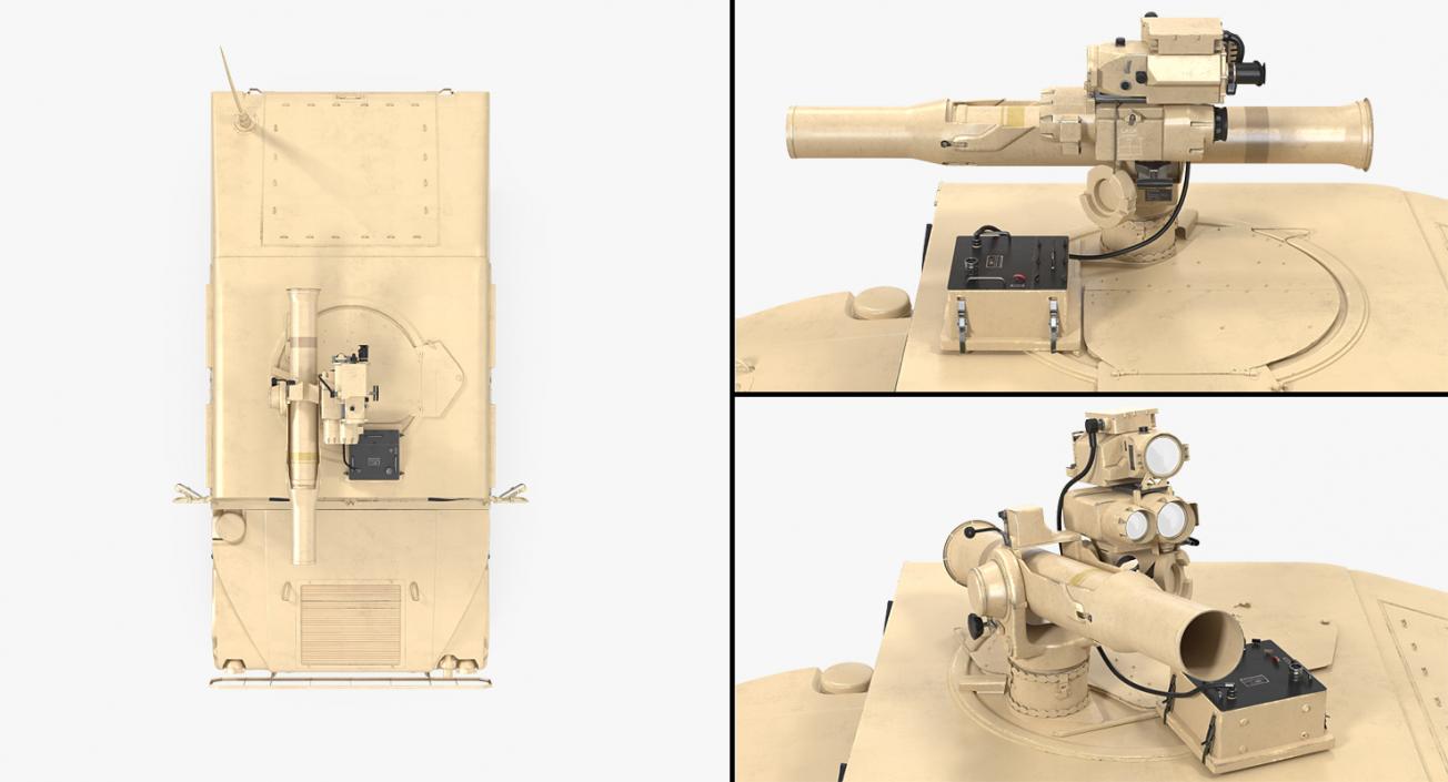 HMMWV TOW Missile Carrier M966 Desert 3D